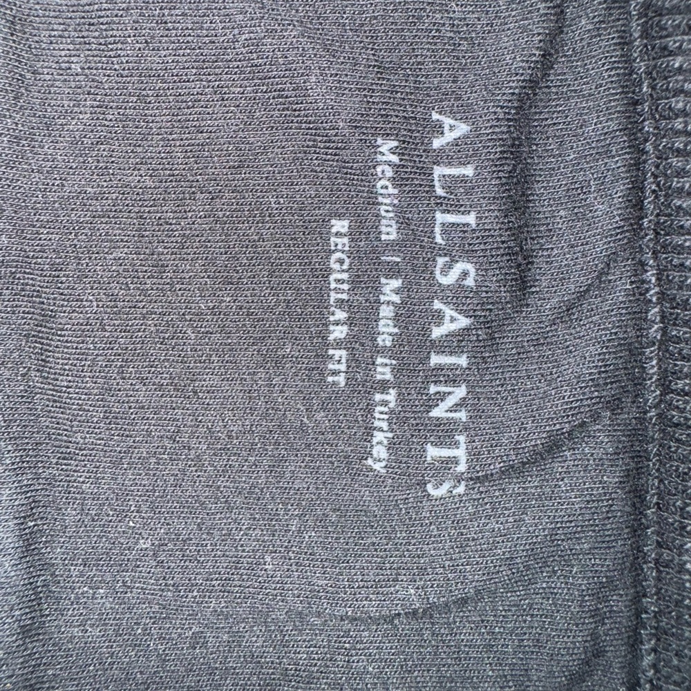 MUSE LONG SLEEVE HENLEY BLACK SIZE MEDIUM REGULAR FIT - Picture 5 of 7